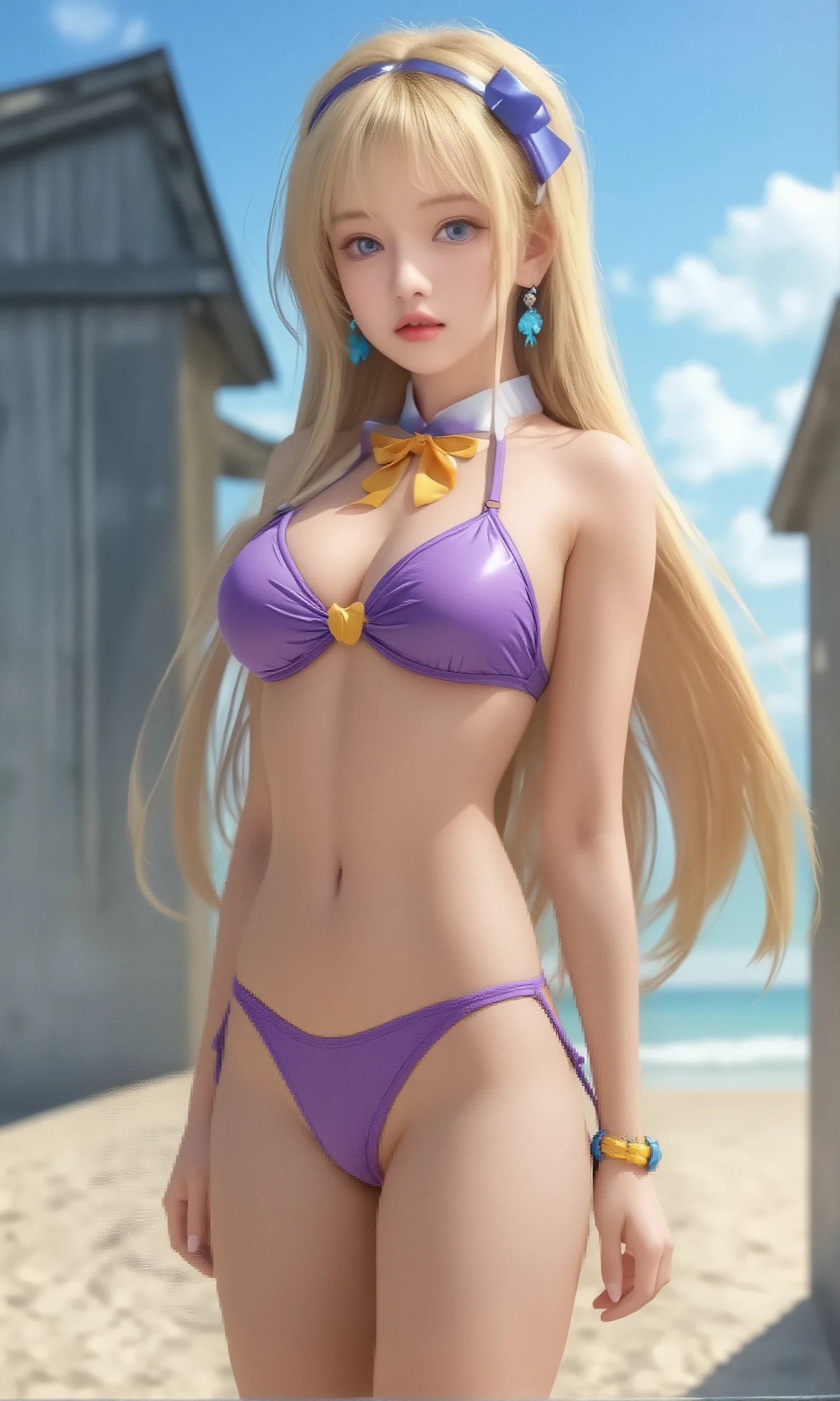 cute girl, one piece