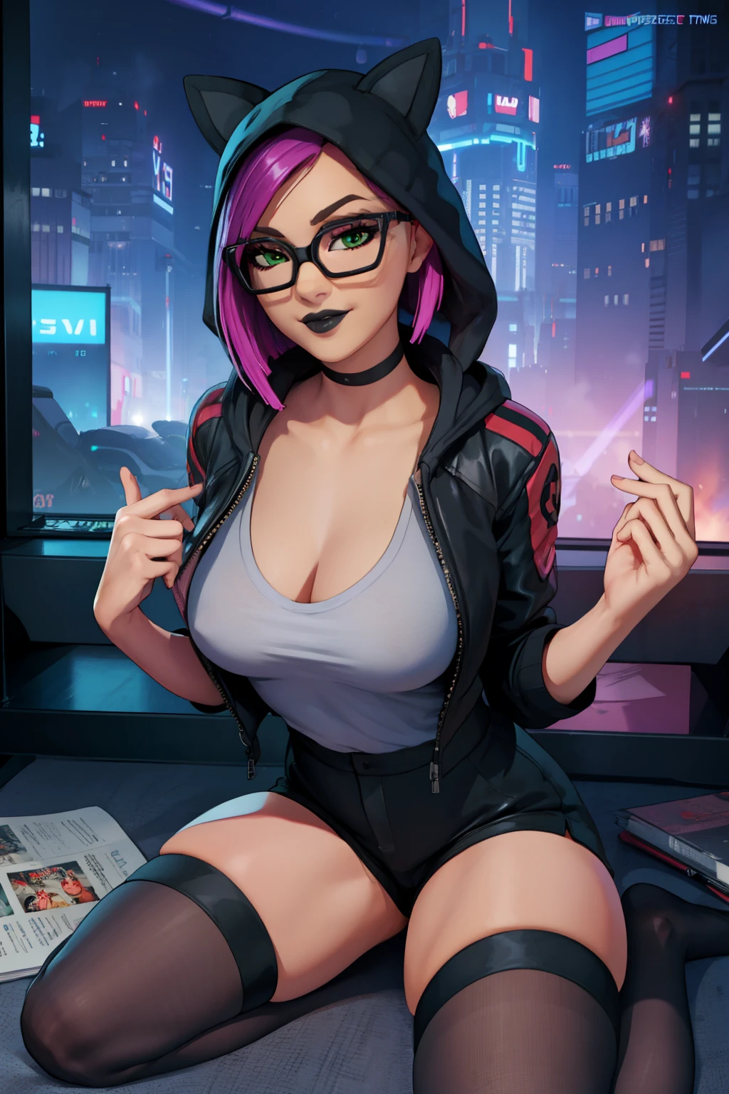 Gaming Zone Lynx Negro con gafas