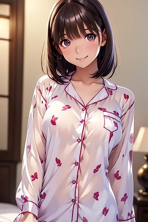 (((masterpiece, best quality, ultra highres, 1 girl, solo, no background))), super detailed skin and face and eyes and finger, beautiful japanese woman, small breasts:1.5, skinny, light brown hair, very short hair,pixie haircut, cowboy shot, white background, 2D anime, boyish, expressionless, Various clothes, Various poses, Please draw the entire character within the frame, ensuring that the head, arms and legs are not cut off, with the character positioned centrally, nipple dots, pajamas,