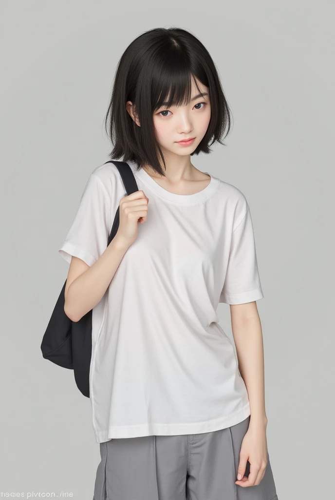 White T-shirt　Big Breasts　Gal