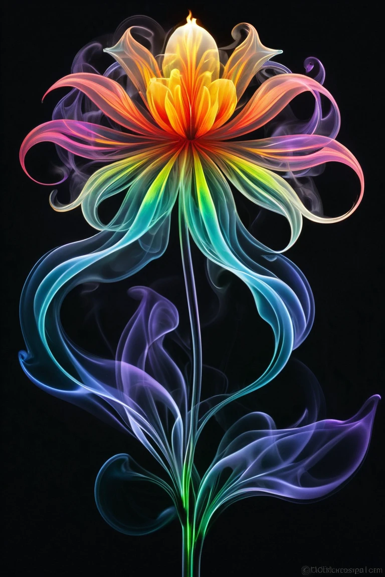 <lora:SDXLGhostStyle:1> GhostlyStyle, a colorful haunted flower