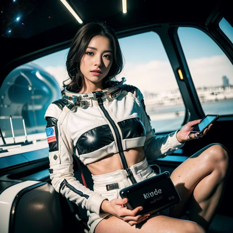(8K, best quality, masterpiece)，{Practical, RAW photos, Ultra-fine transparent, image, (Scene style:1.6)}, Practical Light, Delicate skin, (Beautiful slim woman, Age 25, U.S. Air Force pilot:1.5), Thin legs, Fine particles, Long white wavy hair, Delicate fingers, Thin, sex, Ecstasy expression, 动感sex感的姿势, (巨大有弹sex的坚挺胸部:1.4), (sex感战斗机飞行员套装,:1.2),(This swimsuit has a large chest opening;1.6), Exposing breasts, (Top Gun, Cockpit Seats, F-15 fighter:1.6), (United States Air Force Base:1.8), Unobscured，Beautiful scenery,