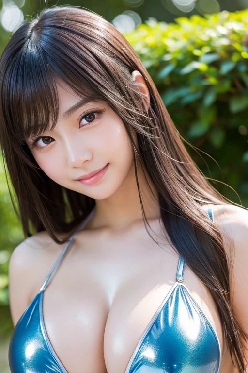 (highest quality、8K、masterpiece、High resolution、genuine、3D),Best Quality、Black eyes, , (cleavage), happy smile,elementary school face,lolita,masca