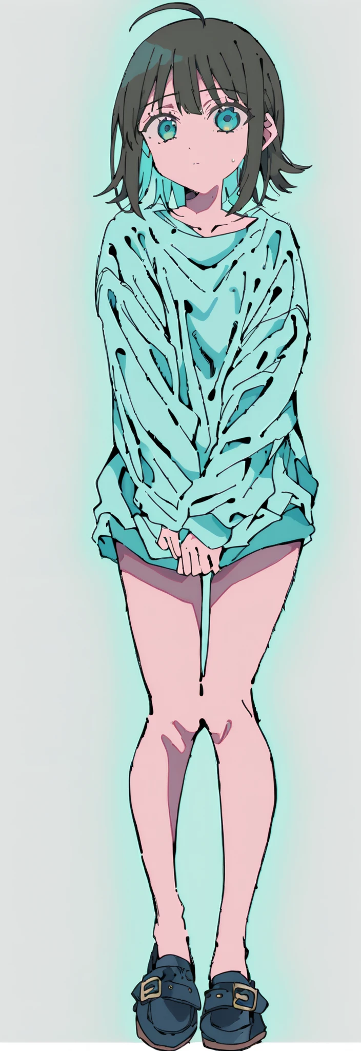 masterpiece, squatting, best quality, 1girl, solo, slim, ((skirtabovehead)), trash bag, naked, school, indoor, <lora:skirtabovehead:1>, photorealistic, photo, full body, ((navel)), cum everywear
