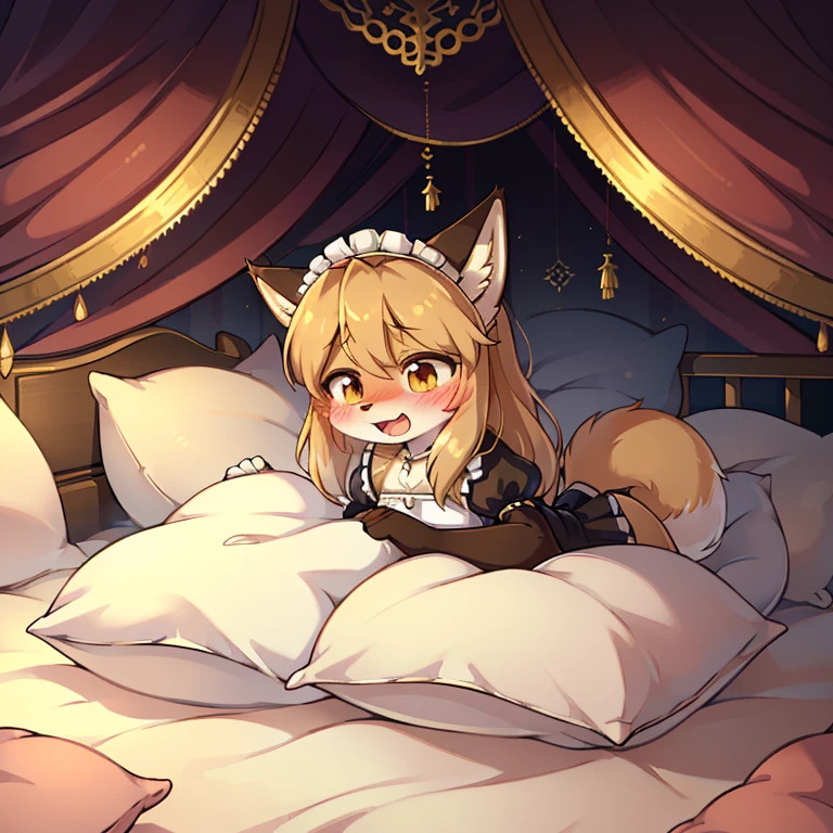 （masterpiece，best quality），mine, The Beast, , (Light and shadow suitable for any Pillow background））, 穿着Cheerleading服的可爱女孩在Pillow上摆姿势,Lace pajamas，Cheerleading，nature,, (blush),a smile，Pillow,（Lots of Pillow），Soft cushion，（canopy bed），（Pillow），Lots of Pillow，（Friction in the crotch），（（Pillow Hump）），（A tail），（Around the protagonist），steam，（Pillow），（Luxury Pillow），（Palace Pillow Pattern Pillow），（palace），（Palace bedroom），（Gorgeous Pattern Pillow），Soft Pillow，，（Classical European style bedroom ），（excited，shy person，Lack of expressiveness，），pillow hump,Fox Girl，(Deluxe Rococo Canopy King Bed),Luxurious curtains with ornate ruffles and ribbons hang around the large bed.,((((The bed is piled with many Pillows)))),Quilt details,Detailed bed linen,Ruffled Bed Skirt,Deep Bed,Background with depth,((Pillow in detail)), ((((A Lot of Pillow))))，,，Detailed Soft Pillow,,((女孩正躺在许多Soft Pillow上,There are many Pillows around))，、、In a large canopy bed、Soft sheets and quilts、Colorful soft Pillow、Lots of Ruffled Pillows and Ruffled Bed Skirts、Soft toned bed、Ruffled curtains around the bed.。Delicate face，（Gorgeous pattern pillow），Soft pillows，，（Classical European style bedroom ），（excited，Opened his mouth，Shy，），ifox girl，Lace pantyhose，