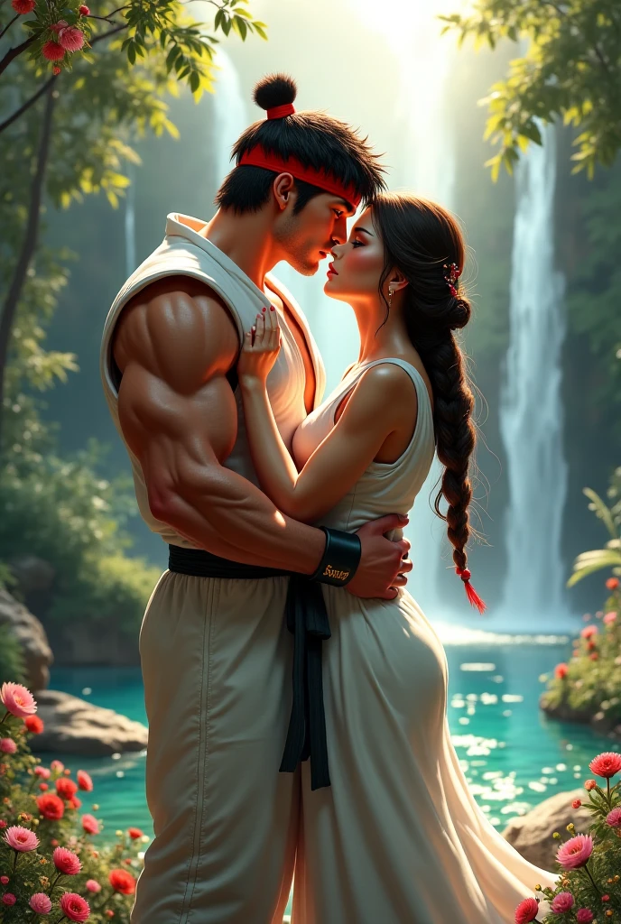 Yamato from One Piece with naked Zoro
