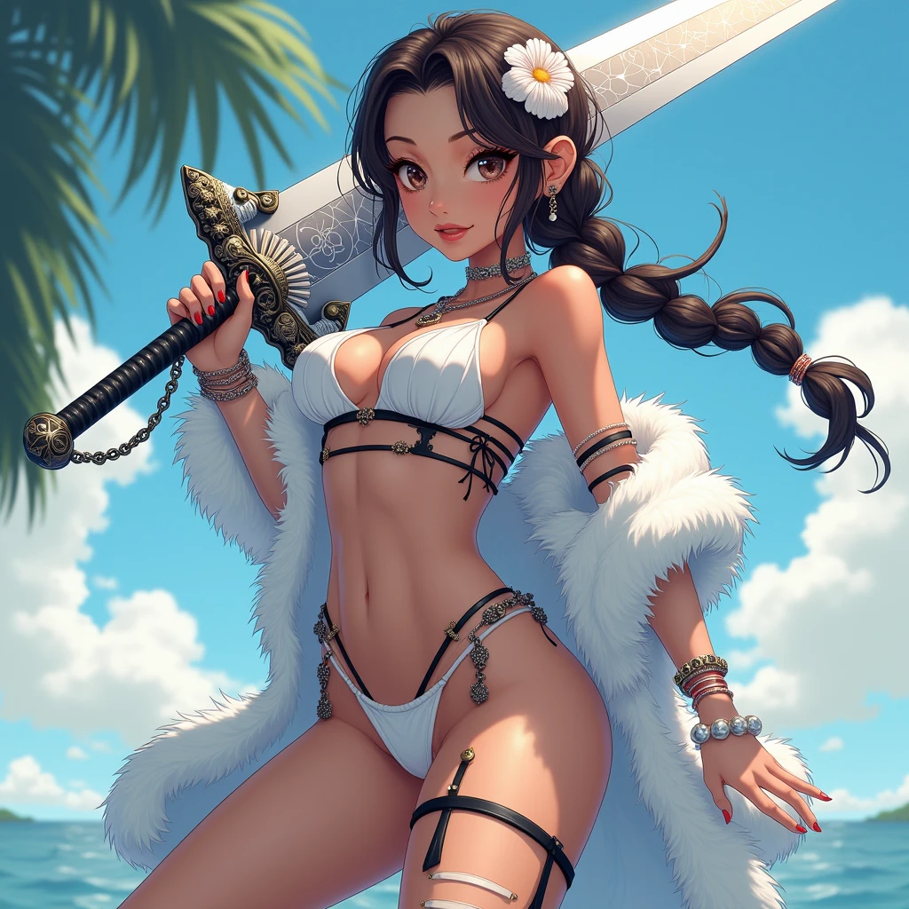 Beautiful Asian girl, 18 years old, Naked assassin girls, sexy lady, medium breasts, camel toe, hidden blade in hand,