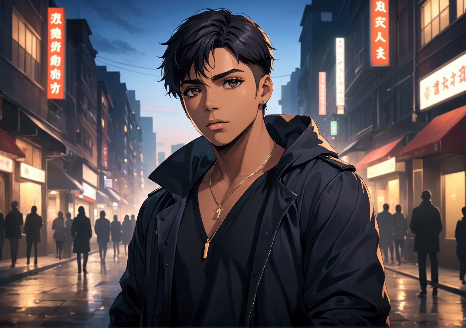 Nelly's portrait 、4k、 youtube thumbnail 、r&B's BGM 、 male vocals、cool、City、 eye-catching design、Realistic、adult、
