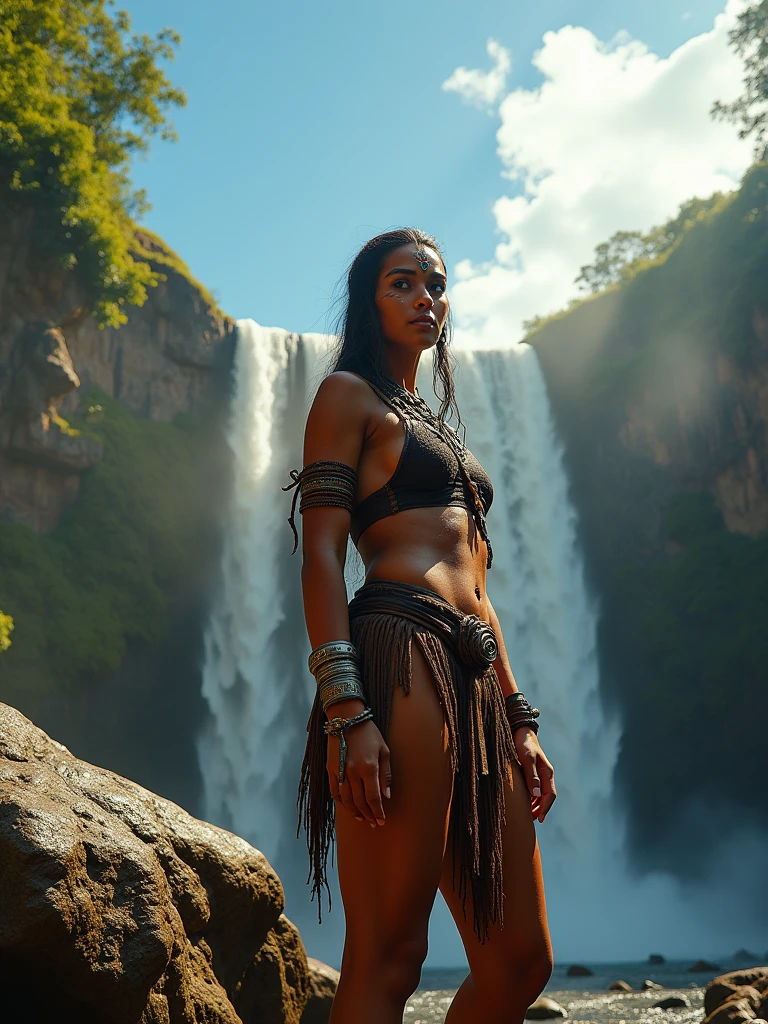 Indigenous hollow internally, big fit ass, black panther hunting inside, woman floating in the center 