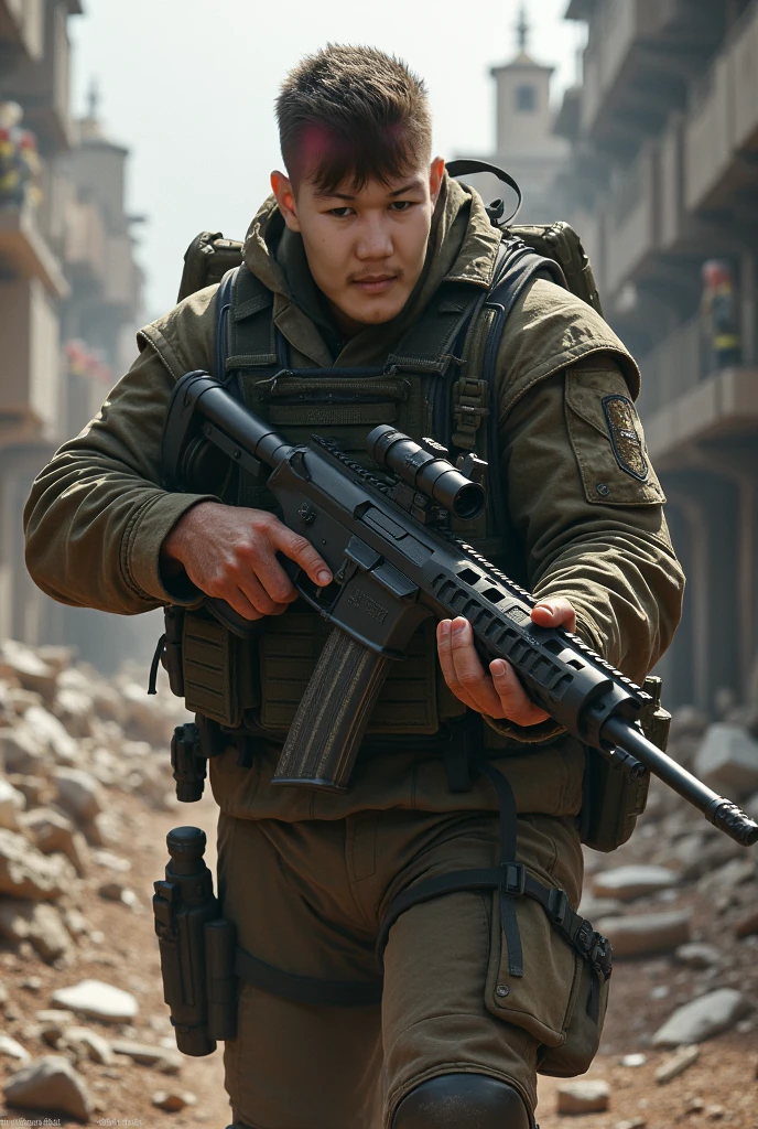 D.K.B.A Soldier, gun and
