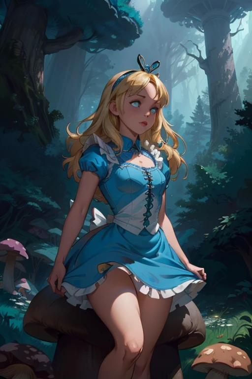 Alice in Wonderland in tits