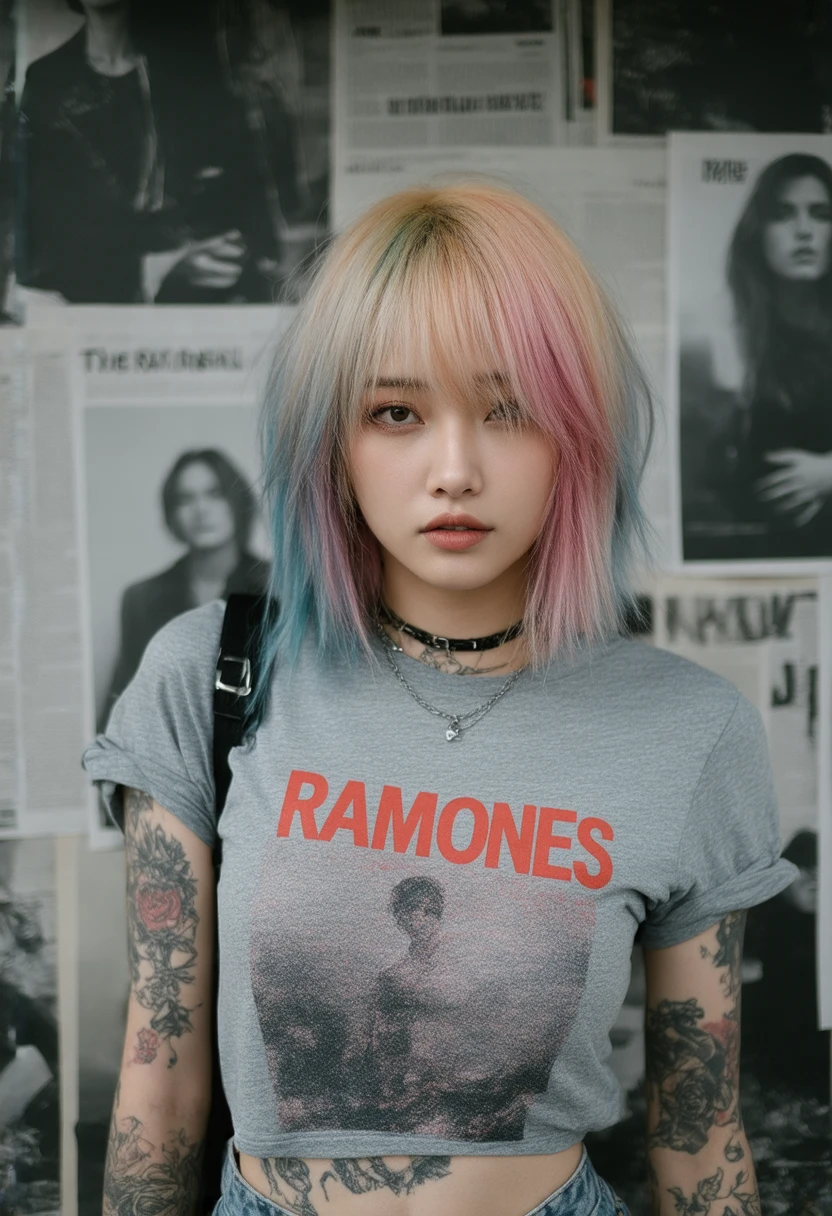 <lora:twoheads:1>  twoheads, 2 heads, person, pink hair, green hair, floating, zPDXL BREAK , score_9, score_8_up, score_7_up
