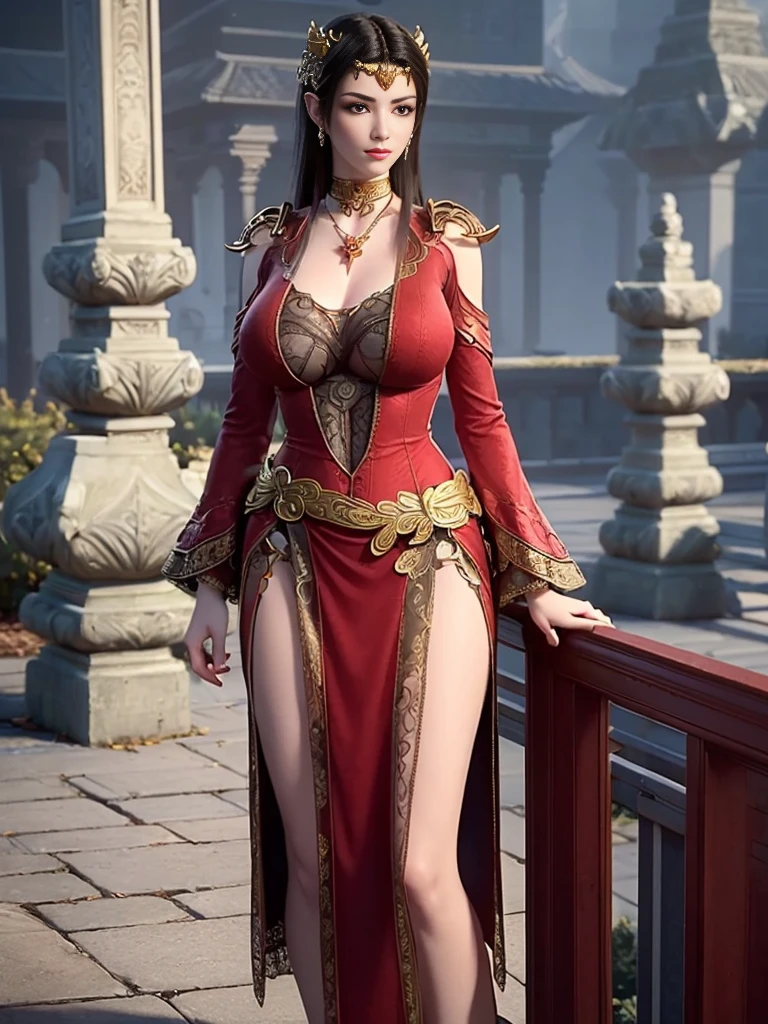 "An extremely beautiful queen,(best quality,4k,highres,masterpiece:1.2),ultra-detailed,(realistic,photorealistic,photo-realistic:1.37),beautiful queen,royal costume,sparkling crown,colorful gemstones,golden scepter,elegant pose,garden background,soft lighting,vibrant colors,delicate facial features,long flowing hair,big and round breasts,black eye pupils,The big, round platinum eyes are beautiful and super detailed,red and detailed makeup eyebrows,mouth closed tightly,dreamy atmosphere,the most perfect body,ethereal beauty,proud expression,clasped the queen's hands behind her back,strikingly graceful,lovely and charming,attention to detail,regal and majestic,fairytale-like ambiance,1 girl, 1 alone,full body"
