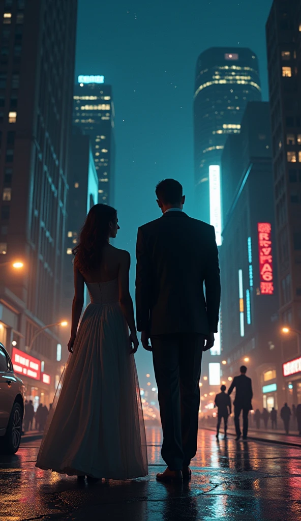 A dark city Ana and Thomas embraced as time progressed, The curse intensified, and the city succumbed to the weight of a growing darkness. The darkness brought nightmares and terrifying visions, alimentando-se do amor proibido que se manifestara entre Anna e Thomas. They knew they were doomed to pay a high price for this love that could not be ignored.