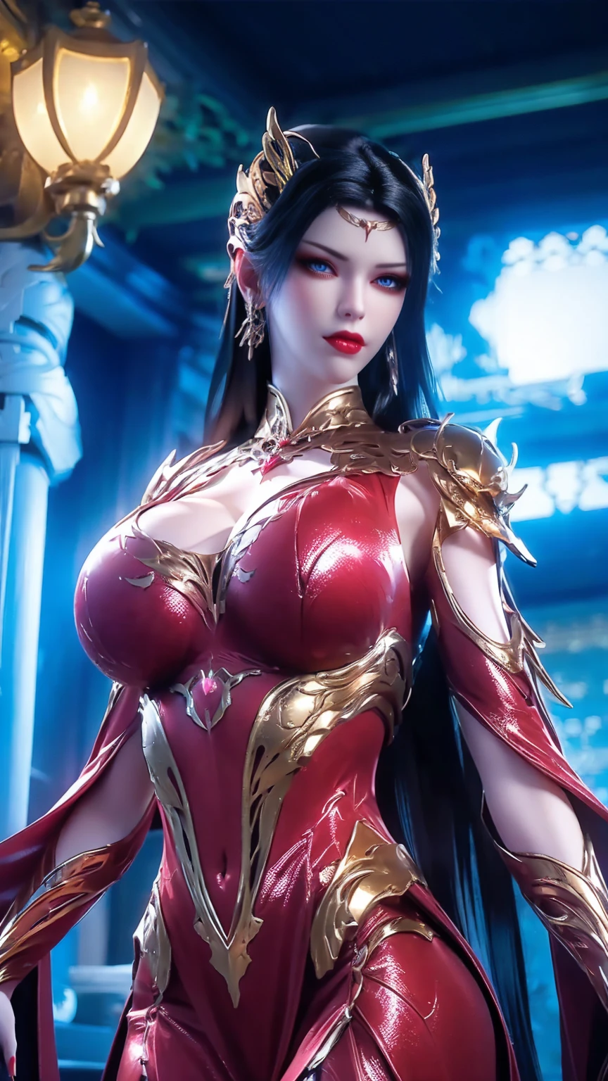 (PHOENIX GOLD HELM:1.1), (GIGANTIC FAKE BREAST:1.5), ((CLEAVAGE:1.5)), (MUSCLE ABS:1.5), (BLUE ARMOR SHINY FUTURISTIC MECHA, BLACK MECHA SKINTIGHT LEGGINGS:1.5), (SLENDER BODY MATURE WOMAN, SWEATY BUSTY BODY:1.1), (LOOKING AT VIEWER:1.3),(PORTRAIT:0.8),(HALLROOM OF FUTURISTIC SPACE STATION:1), (BRIGHT LIGHT IN ROOM:1.3), HYPER TEXTURE, (4X MSAA), ((UNREAL ENGINE 5 RENDER)), PHYSICALLY-BASED RENDERING, ULTRA HIGHT DEFINITION, 16K, 1080P.