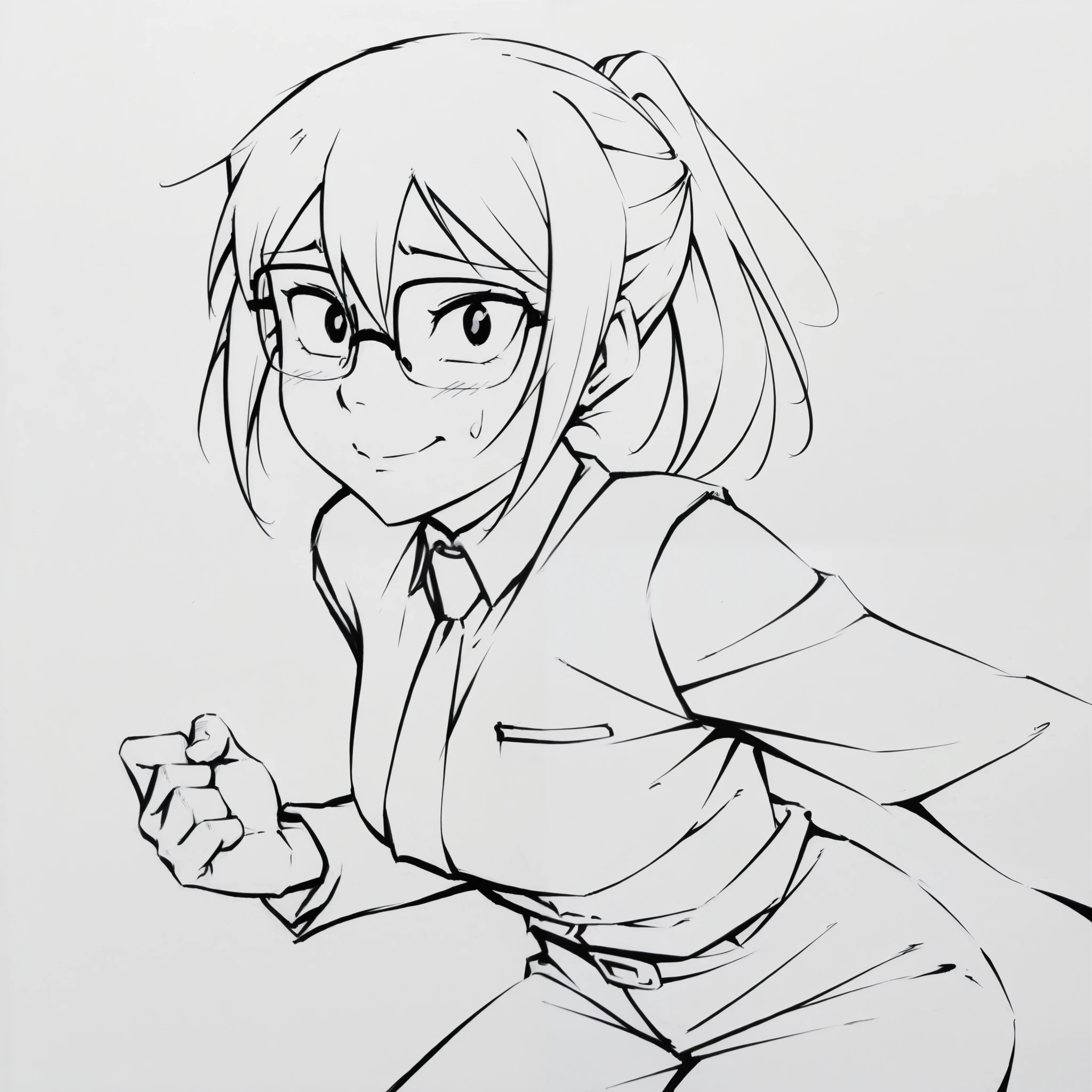 score_9, score_8_up, score_7_up, score_6_up, score_5_up, score_4_up,
BREAK
(masterpiece: 1.0), best quality, perfect anatomy, perfect composition, perfection,
BREAK
lineart, monchrome, greyscale, masterpiece. hyperdetailed
BREAK
JmoxComic, 1girl, ponytail, school uniform, nervous, blush, looking at viewer, cowboy shot, cartoon, dynamic pose, smile, cute, wide shot, simple white background, solo, leaning forward, glasses off,