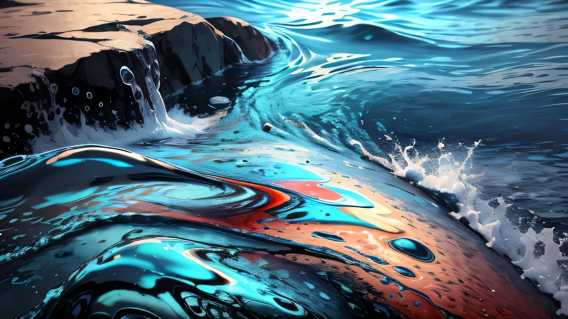 abstract pattern water