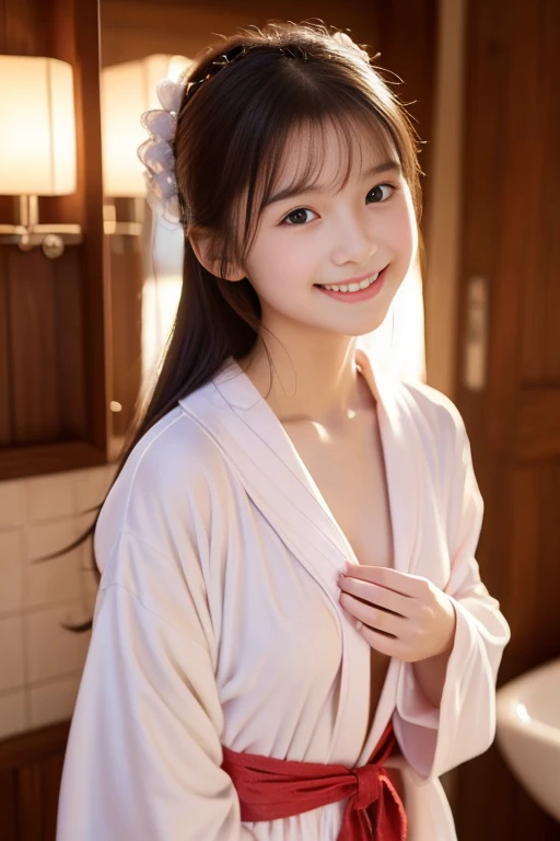 score_9, score_8_up, score_7_up, score_6_up, score_5_up, score_4_up, just describe what you want,
photorealistic,ultrarealistic,real person,rating explicit, nsfw, absurdity,
(beautiful & cute),(cute impression),photograph of Japanese woman,
Evita from Peru, 1 Japanese girl, beautiful, small face,
(brown eyes:1.2),
(black hair:1.3),short hair,
huge breasts:1.1,short stature,
BREAK
The girl arms are bound:1.3,
smile ,
floral print kimono, wet body:1.1,
(tatami room),
raw lighting,