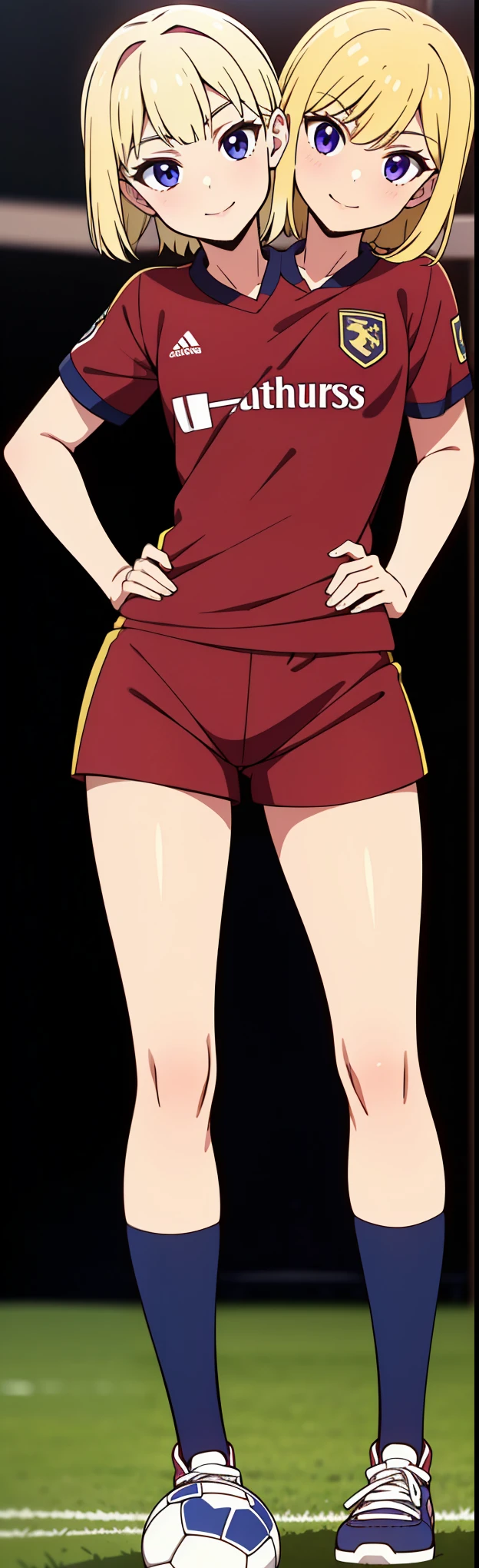 highres, full body, from side, tomboy, bishounen, long legs, aqua hair, short hair, short bangs, red eyes, tsurime, grin, looking back, brown vest, short sleeves, brown skirt, ( skirt lift, clothes lift, ass, pantyshot, pink panties ), white kneehighs, shoes, koizumi hitomi