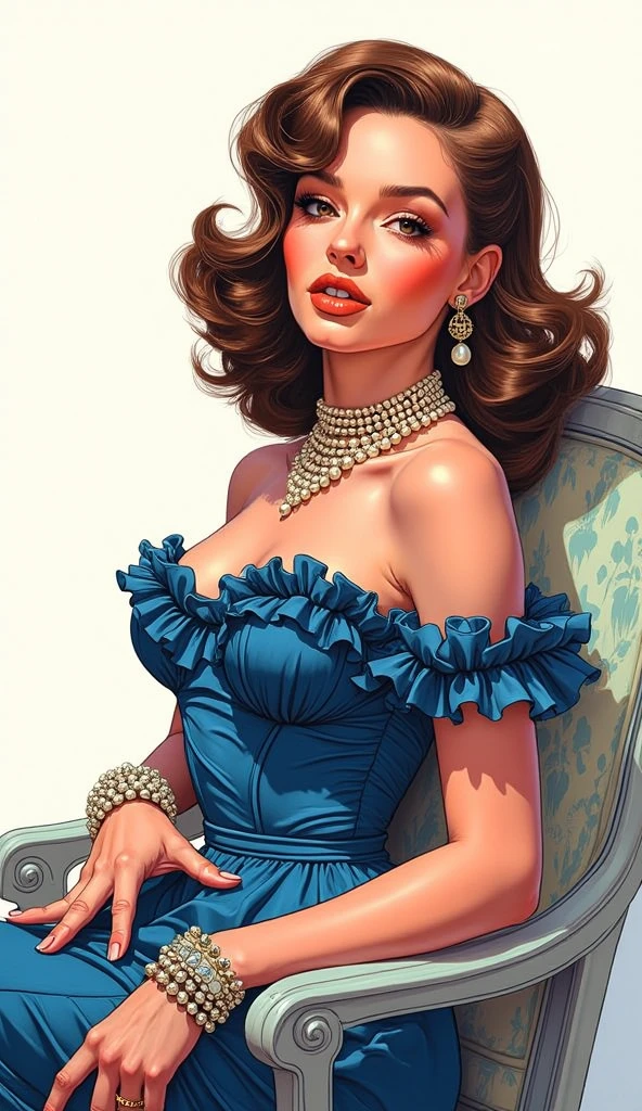gorgeous woman, short dress, vintage pin up