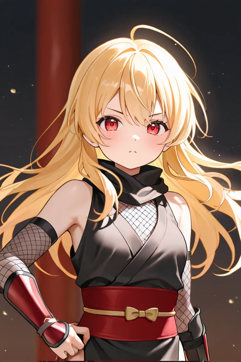 1girl, siege (arknights), solo, breasts, long hair, cowboy shot, looking at viewer, cleavage, choker, black choker, collarbone, medium breasts, kimono, white kimono, sash, hand on hip, <lora:Siege:1>,