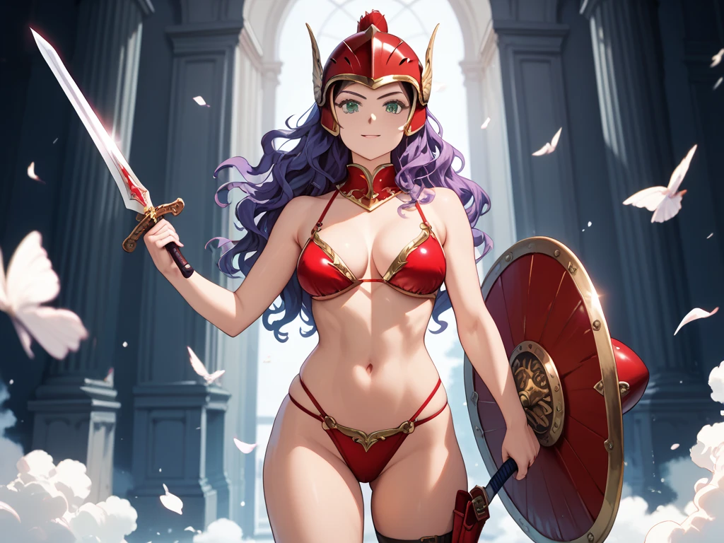 ((masterpiece), best quality, high quality, professional quality, highly detailed, highres, perfect lighting, natural lighting), portrait, morbid, vengeful malevolent spirit, Olive Skin, Brunette with long layers and side-swept bangs, soft pink velvet lipstick, with a desert oasis in the background,middle earth, Paladin wielding an enchanted sword, Wizard, Short, Toned, Round Face, Dark Skin, Dark Brown Hair, ruby Eyes, Long Nose, Pouty Lips, Receding Chin, Horseshoe, Shoulder-length, Afro, An enchanted meadow, with colorful flowers and magical creatures roaming free, Tolkien,Carrying particles along, bandeau bikini, Madam, Short, Narrow Hips, Triangular Face, Fair Skin, Chestnut Hair, Hazel Eyes, Long Nose, Thin Lips, Round Chin, Long Hair, Coarse Hair, Braided Headband, natural breasts, Clip-on earrings, cream cream lipstick, Liquid trickling down in gentle streams, Glowing sunrise on the coast