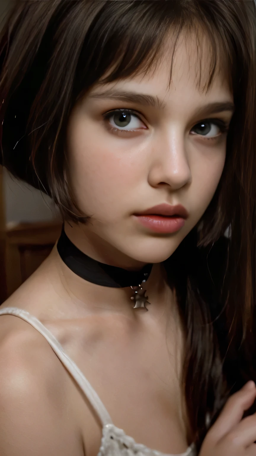 (Matilda), ta, Natalie Portman (Masterpiece), ((Top Quality)), ((Ultra High Resolution)), Good Composition, (Ultra Detail), Beautiful Art,(( 19 yo two blonde naked girls))) . Full lips. Eyes wide. ((Very short hair)), well-trained body, ), choker, , (((Two-shot photo with girls))) ,(((with men))) , (((There is a girl behind))) ,(((The girl touches )))) , (() ,(((with a girl)))), ,in the bedroom