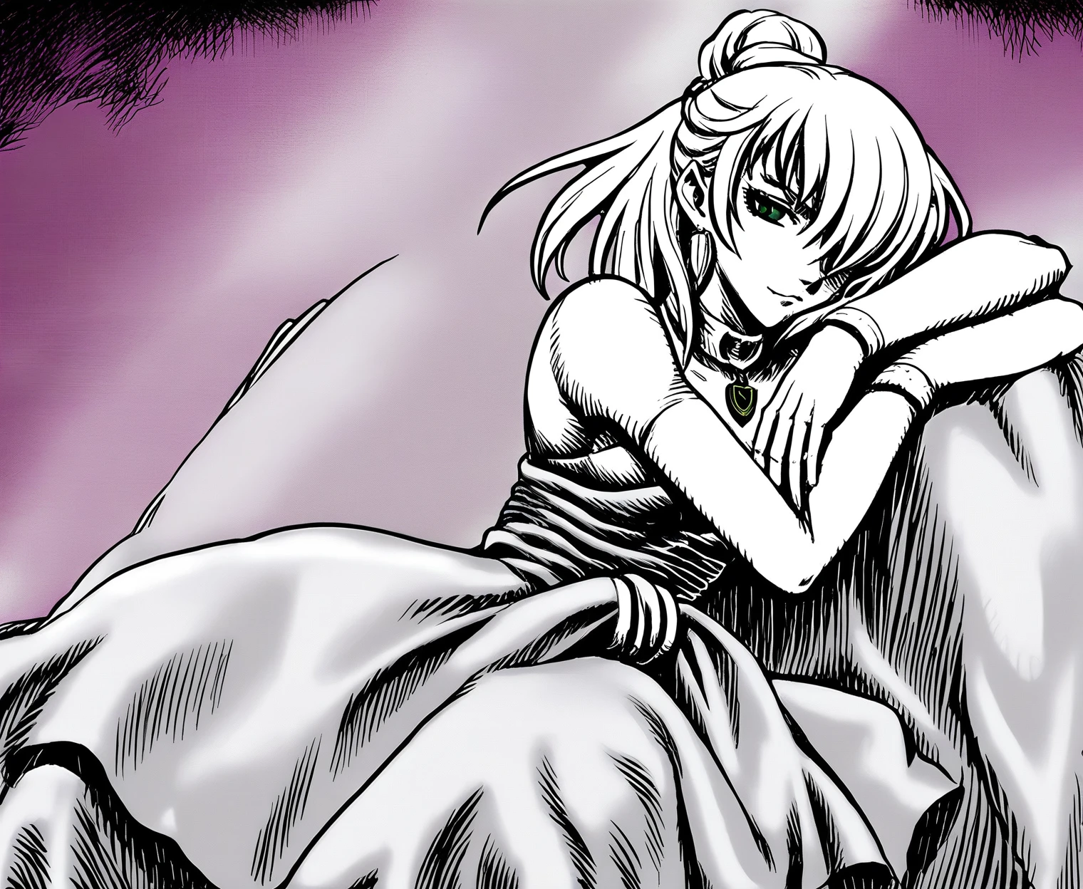 (masterpiece, Best quality, realistic skin, ), 1 girl, White hair, gloomy mood, Dark Ruins, A vampire, blood spatter, Liquid Makeup, Frightened Face, formal, long hair, shadow, dark photo, Low light, Light pink dress, bows sad face, A dreary look, (a lot of blood on the face), blood on the lips