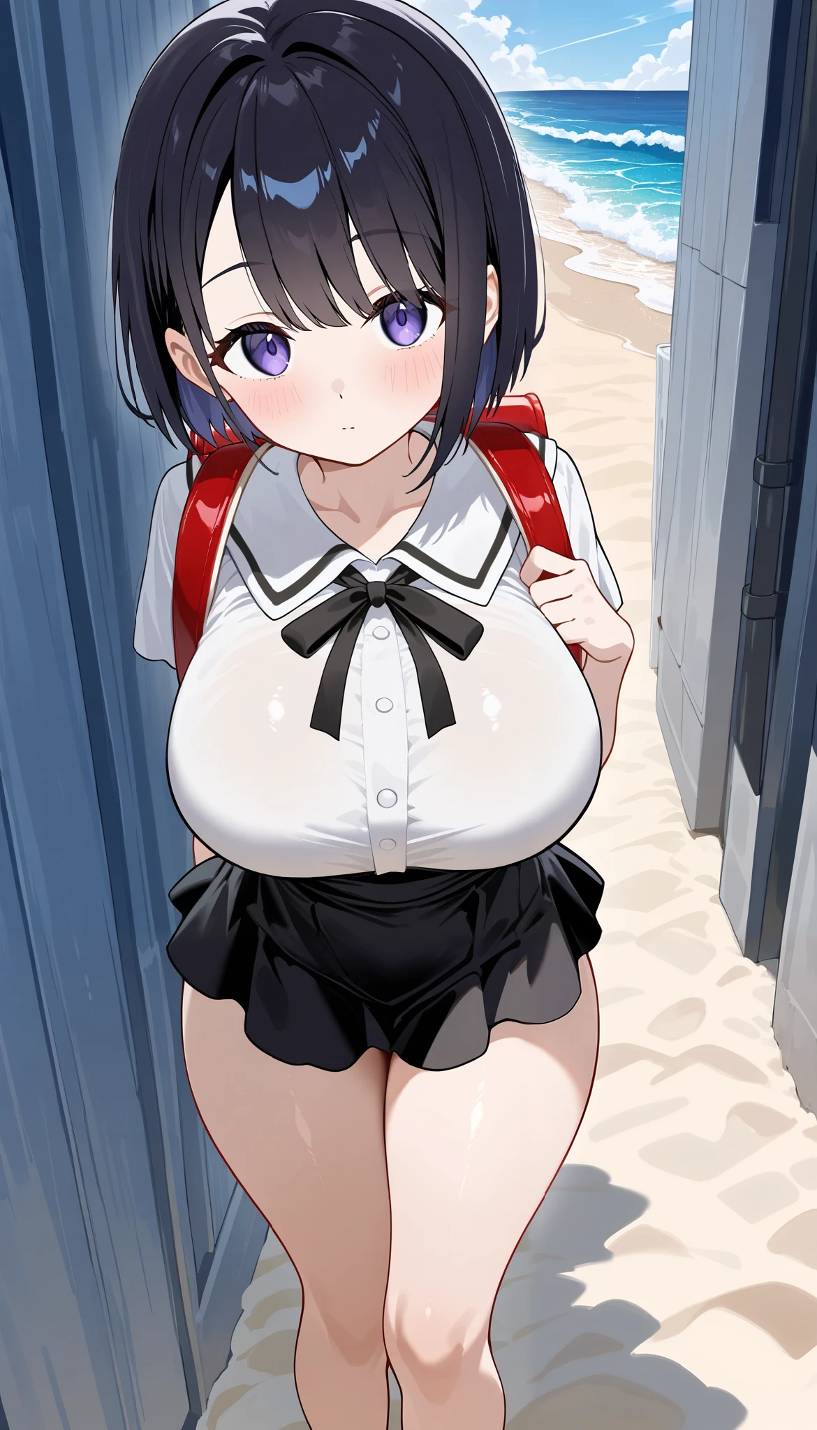 masterpiece, Highest quality, Nico_Yazawa,High resolution, 1 Girl, alone, Brown Hair, short hair, Twin tails、Purple eyes,  , , (Cleavage)、(Beautiful thighs), Carrying a red backpack, (randoseru backpack:1.2) Sweaty、Thick thighs、Highest quality、4K、One girl, 8--old,cute, Grin, （Surrounded by men in the park））、、His penis is exposed through his thick thighs, Surrounding the girls、Semen from the penis、Bukkake、Bukkake、（Bukkake）With projectile、Blowjob、Lots of passersby、Ahegao、Low length、、、Handjob、School Swimsuit、、Spread your legs、（Handjob）（Blowjob）Knee socks、Plump、Big Breasts