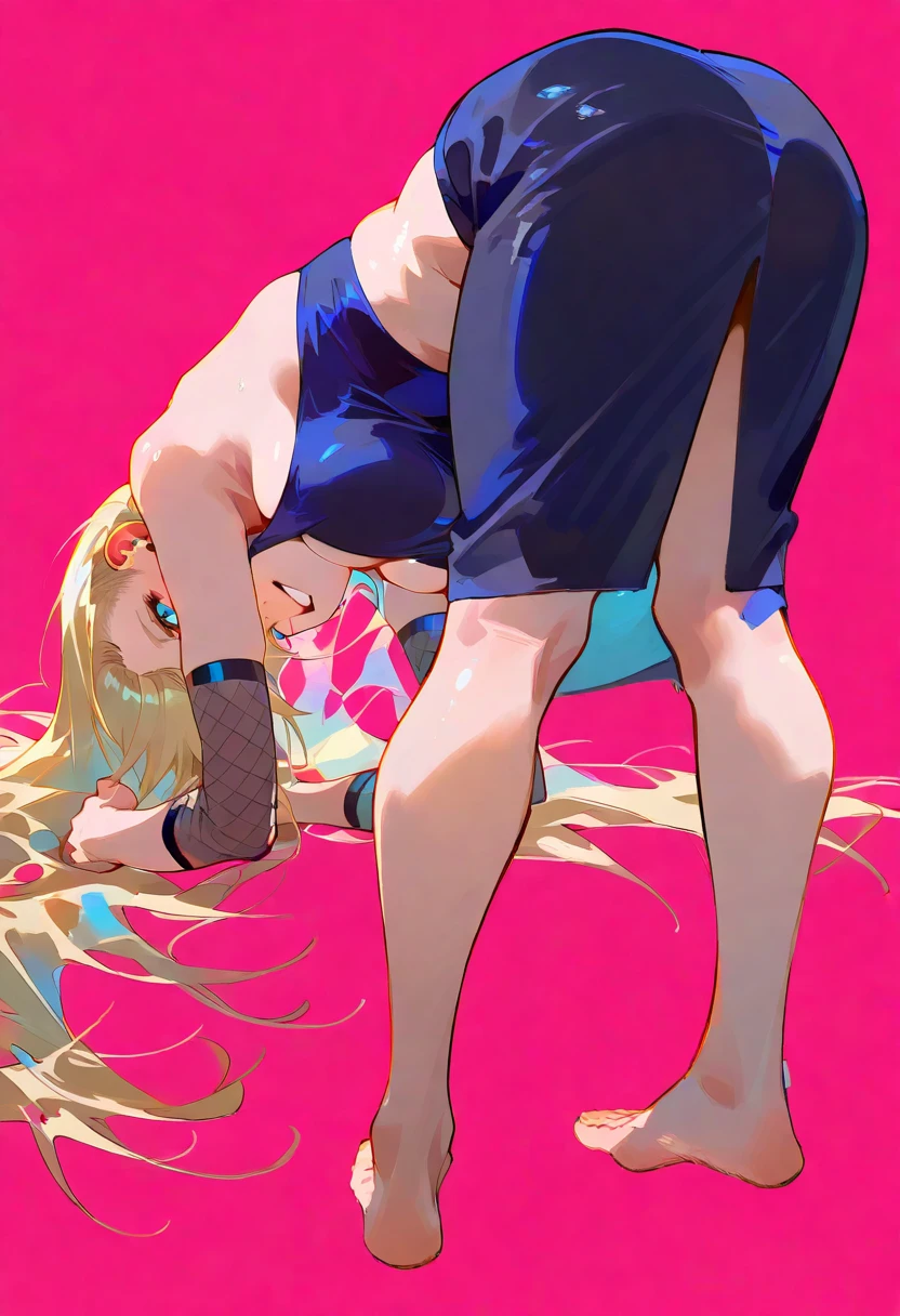 score_9, score_8_up, score_7_up, source_anime, ((((hug from behind)))), sex from behind, standing sex, ((((motion lines)))), vulgarity, (((wrestling ring)))), ((1 boy,tall stature)and(1petit girl)), (hetero), ,(height difference), BREAK ((((1petit girl,short stature)))), ((((girl is 130cm)))), (slender body:1.4), (long hair, french braid),straight hair, blonde hair, light blue eyes, ((((flat chest)))), covered navel, collarbone, pale skin,shiny skin, ((She wears aqua competition swimsuit)), (((She looks rolling eyes))), (((She looks ahegao))), (trembling), (cum on clothes:1.4),cum on body,excessive cum,cum facial,bukkake,cum on hair,cum in pussy, clothing aside, clothed, text, BREAK (1boy,tall stature:1.4), ((((boy is 170cm)))), small penis, ((((He looks smug)))),