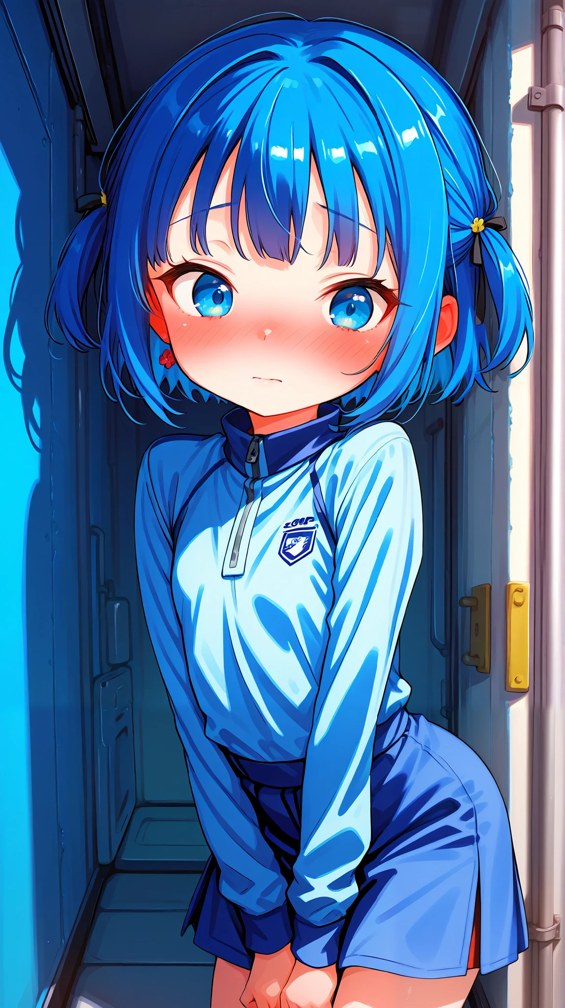 Kizi,Highly detailed, Amazing work,Vitreous luster,((clean backdrop)),In purple,(((blue colors))),red color,yellow colour,Best quality at best,clean backdrop, sexy, submissive, heavy blushing,