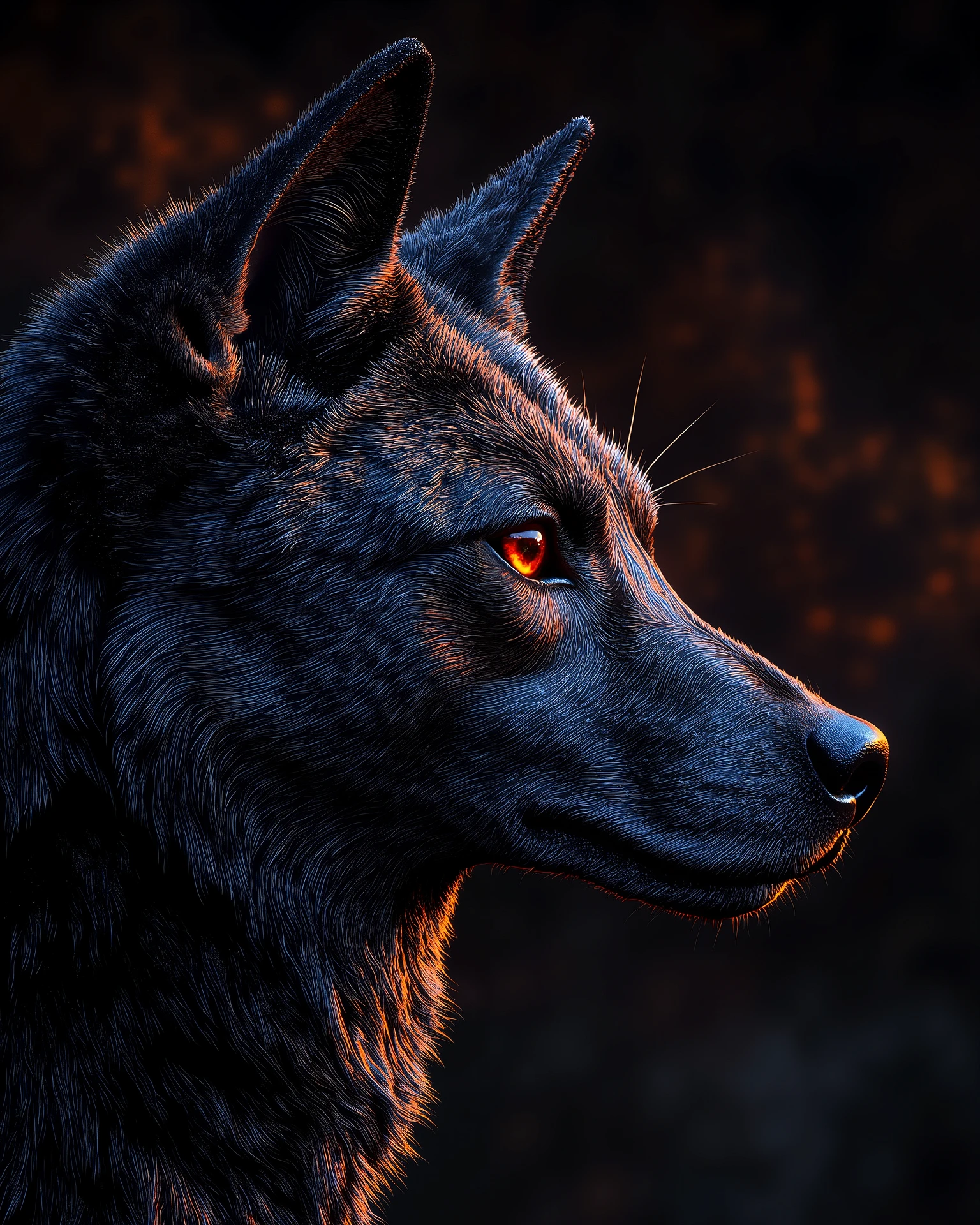Epic, photorealistic, awsome, amazing, hires, 4k, photo off an wolf, detailed face, vivid color