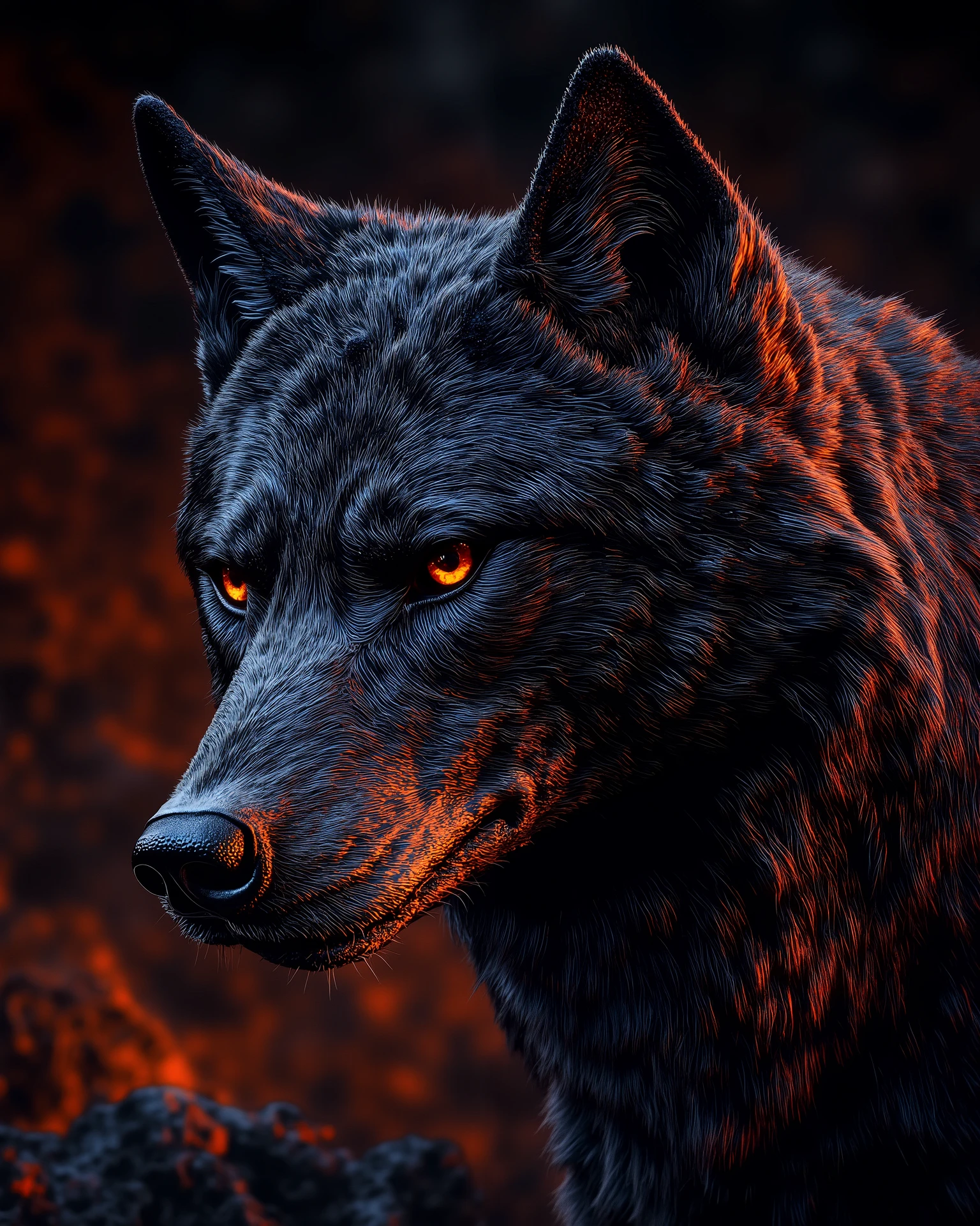 Epic, photorealistic, awsome, amazing, hires, 4k, photo off an wolf, detailed face, vivid color