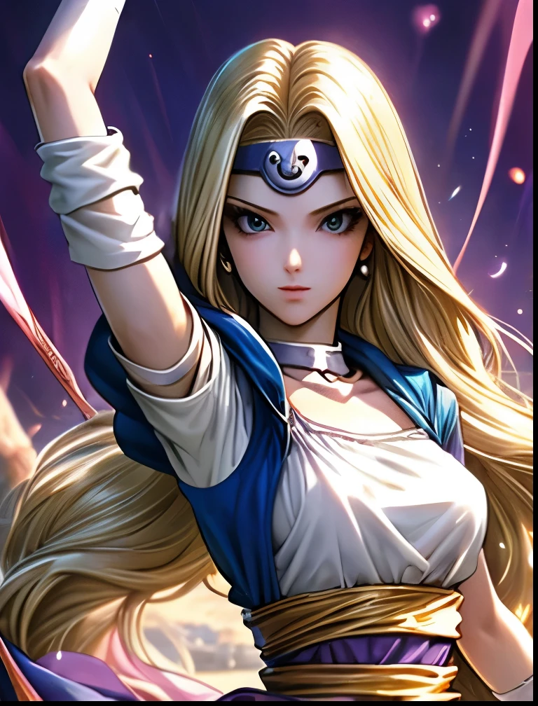 （（（ＳＦＷ、Accuracy、Highest quality、 A first-class masterpiece 、 Normal body 、8k、   detailed face 、 super precision 、   Normal Hands 、5 fingers、Highest）））、" DRAGON QUEST VI "、Mireille、Mireyu、 Blonde、 STRAIGHT LONG HAIR、Big Breasts、 slender、 dancer clothes、 CIRCLET 、whip