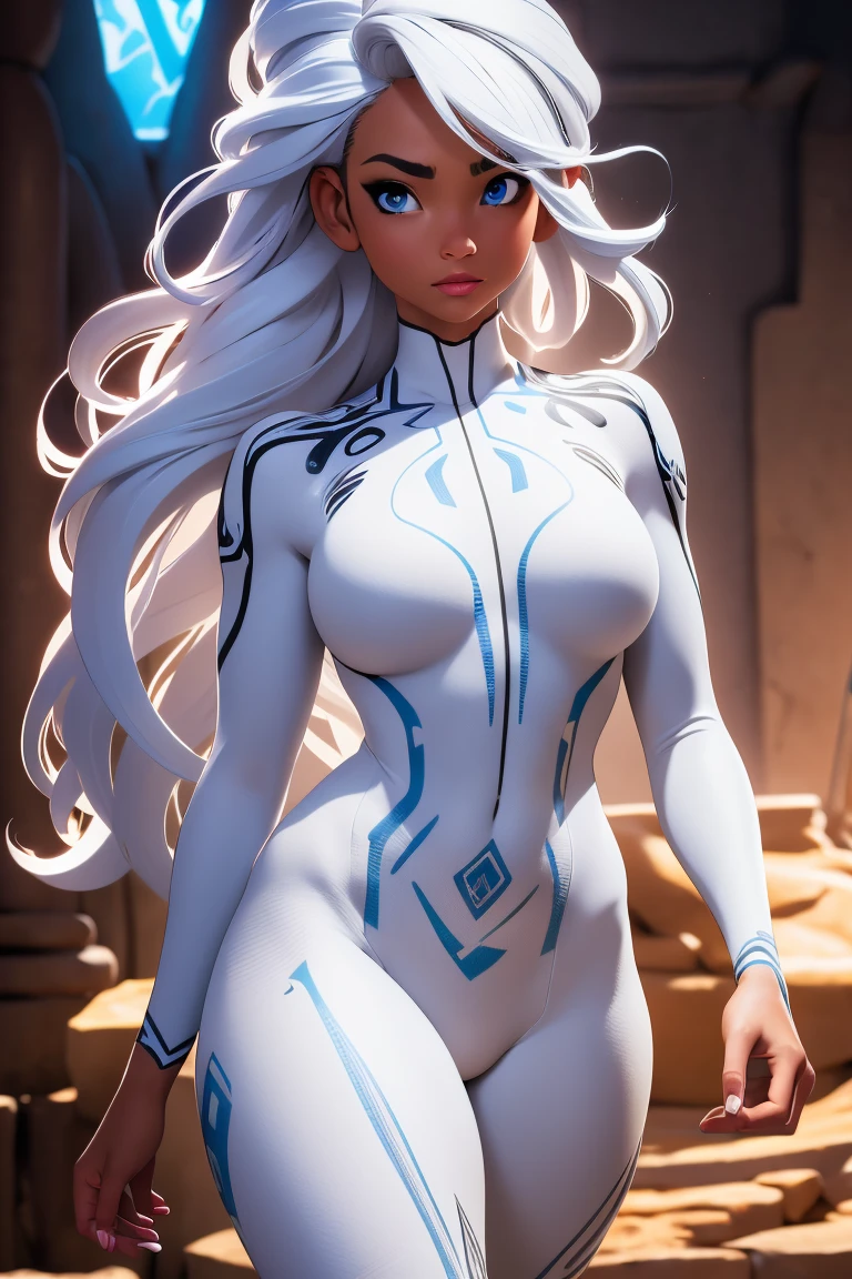 ((masterpiece)), (best quality), official art, extremely detailed CG, unity 8k wallpaper, ultra detailed, highly detailed, detailed background, vivid color, photorealistic, perfect lighting, best illumination,
mirko mha, dark-skinned female, gloves, bare shoulders, long eyelashes, large breasts, sleeveless, white leotard, sleeveless turtleneck, 1girl, rabbit girl, red eyes, crescent print, leotard, turtleneck, hand on hip, simple background, parted bangs, white background, thick thighs, highleg leotard, animal ears, muscular, muscular female, turtleneck leotard, white gloves, rabbit ears, looking at viewer, solo, tail, highleg, white hair, sleeveless turtleneck leotard, long hair, thighhighs, fur collar, dark skin, covered navel, thighs,
<lora:mirko:0.8>