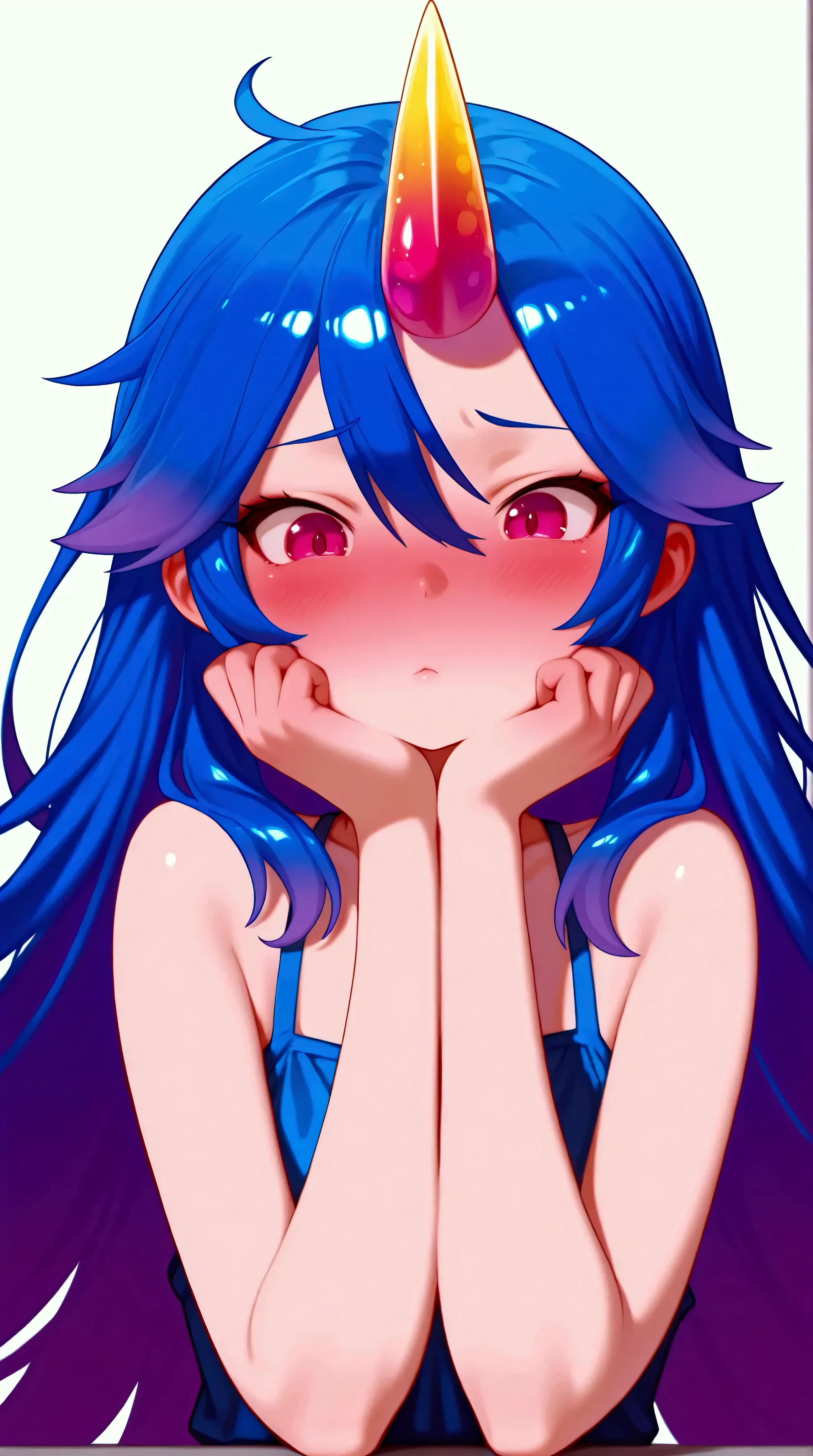 Kizi,Highly detailed, Amazing work,Vitreous luster,((clean backdrop)),In purple,(((blue colors))),red color,yellow colour,Best quality at best,clean backdrop, sexy, submissive, heavy blushing, mmm ,