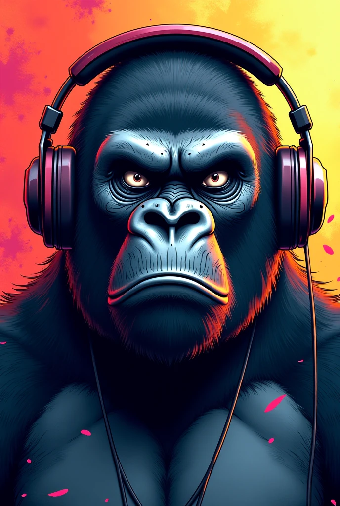 A gorilla wearing headphones and a controller avatar twitch icon