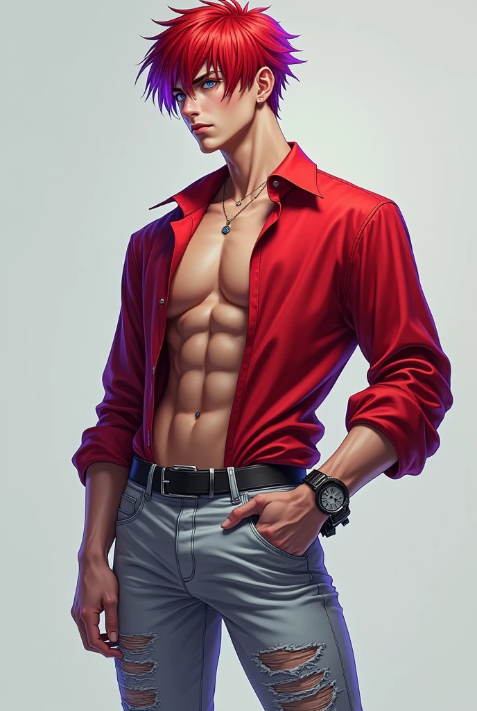 Hot Sexy male vampire in tight jeans and bare chest. --auto --s2