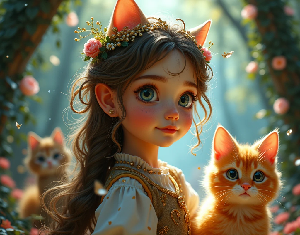 Perfect cute kitten with soft hair