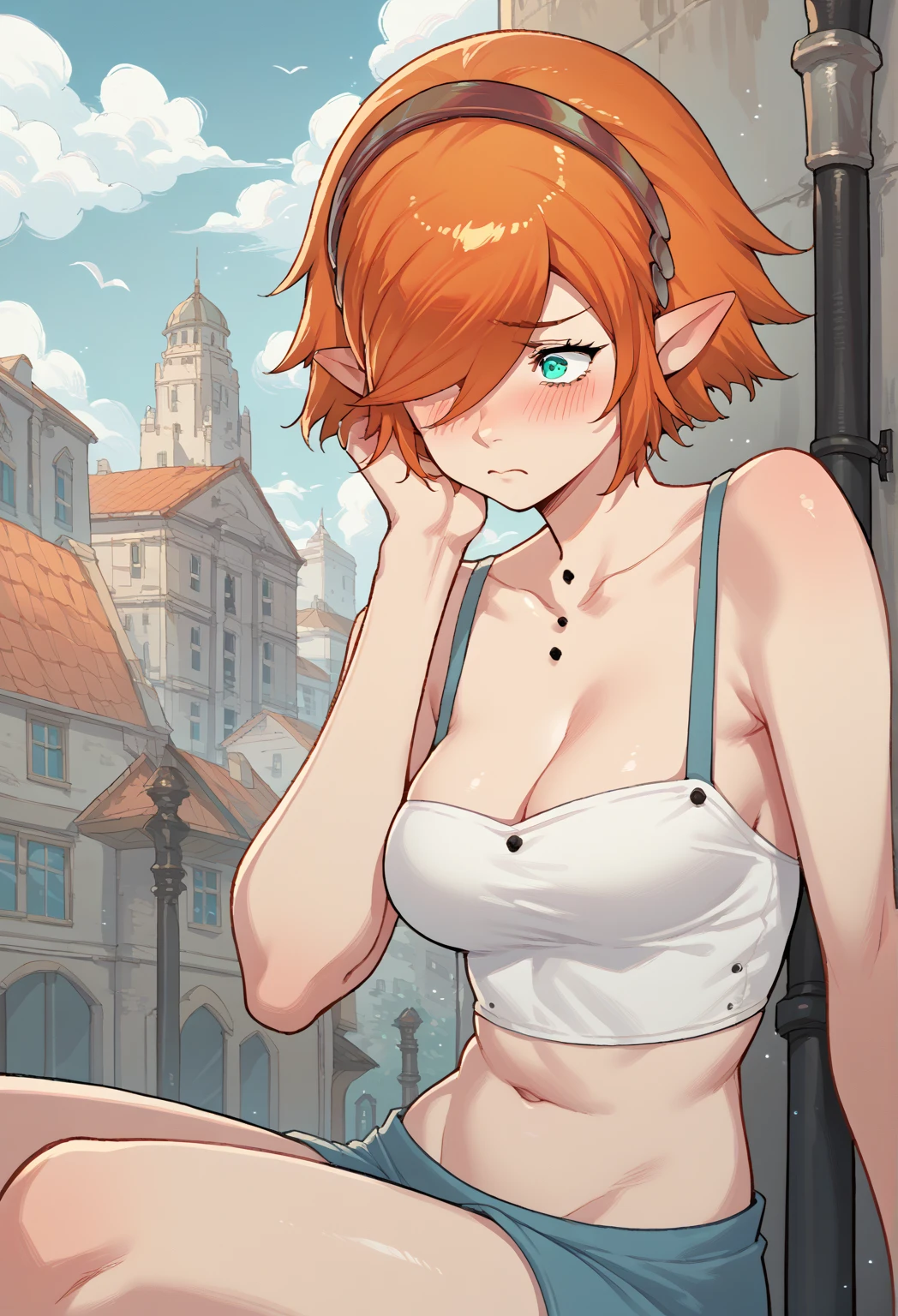 high quality, y1nl1n, naked, collar, slut, in public