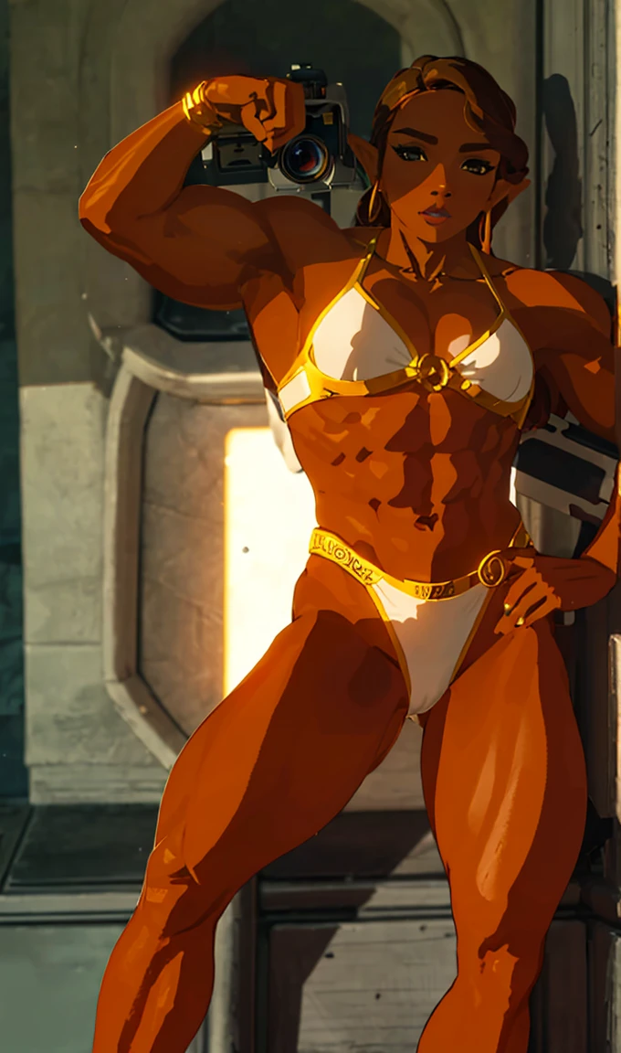 Subject:
1 Solo Female Drow Elf
Physical Description:
Purple Skin
Long White Hair
Strong Body with Abs
Shiny Skin (Ultra Quality)
Attire:
Yellow Tiger Bikini (underneath)
Red Cape (flowing)
Pose:
Standing Pose
Background:
Cinematic Street Scene (Atmospheric, 8K)
Additional Notes:
Red sunglasses