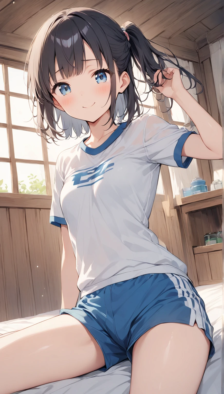 1 girl Love live Watanabe You gym uniform bulge Buruma Erection Bulge