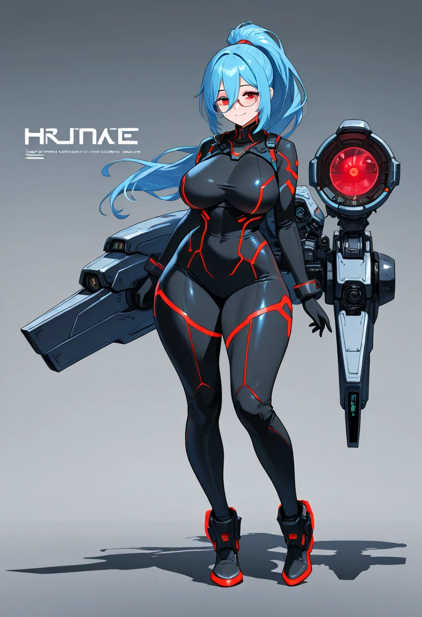powerful sexy girls in bodysuits and ponytails , cover art, futuristic, platform boots, servitude, kinky, humiliation