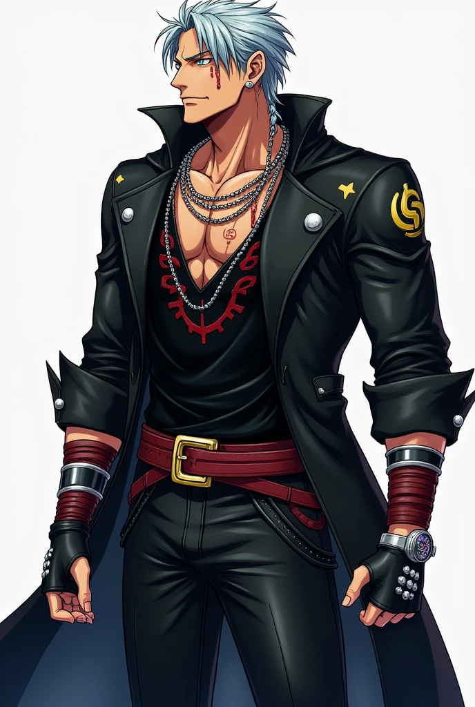 Rob lucci cp0 of one piece in manga dimensions color