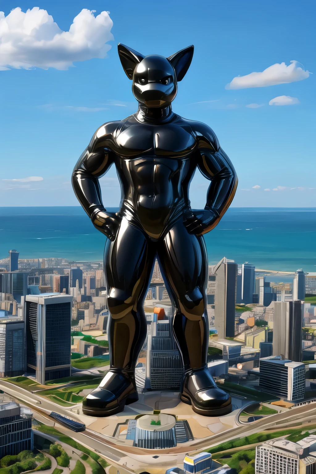 Anime-like rhino, hero-like
