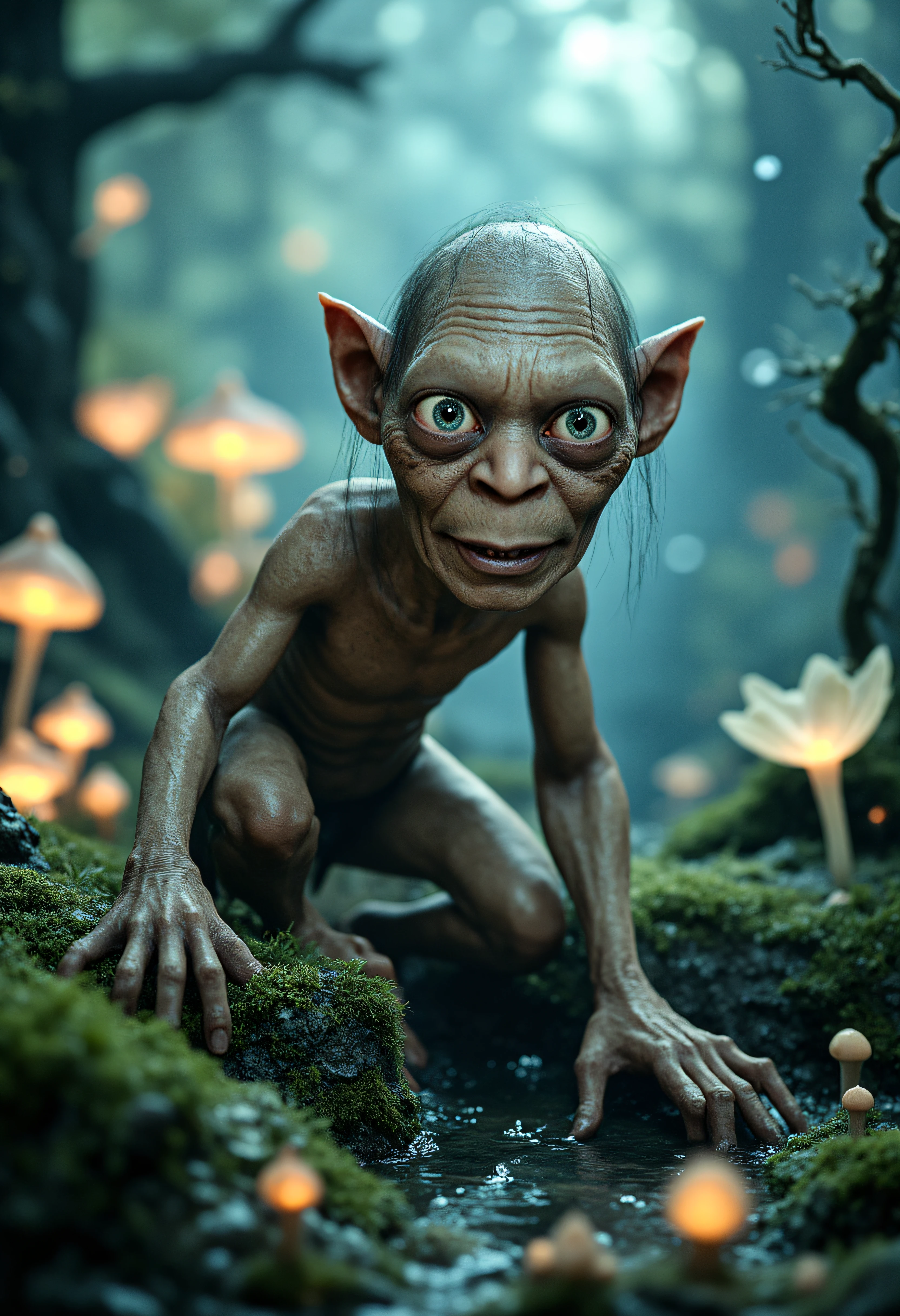 full-body-shot,Very tall , who can't fly,Cinematic, Technicolor,natural skin textures, hyper realisitc, hyper detailed,Extremely detailed,High contrast,Realistic,Chalsedoon goblin, back view,full body length,evil ghost,Hobgoblin,pretty face,intricate details,realistic humid skin,extremely intricate details,anatomically correct, eyes extremely detailed, hazel eyes, high detailed eyes,High contrast,Ultra HD,Retina,HDR,photo,photorealism,Masterpiece, natural skin textures, hyper realism,hyper detailed,High contrast,(HDR:1.4),Realism,Ultra Detailed, close full body shot,16K resolution,RAW, Nikon Z9,Paul Zizka,full body length,niobium goblin,native irish,pretty face,eyebrow up,full body shot,ominous landscape,niobium gray atmosphere,prime colors,urban,extremely detailed,masterpiece,intricate details,faded,eyes extremely detailed, high detailed eyes,4k resolution,islands levitating above ground, Nikon Z9,scary village,stalker, Kilimanjaro background,