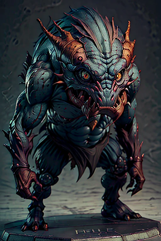 Fantz cartoon monster Giant Scorpion wearing  miko,Gothic , CryEngine,Postmodern