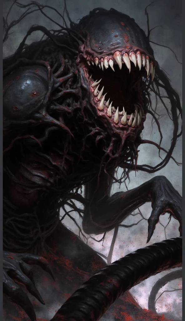 an anime girl being sucked into an abyssal void by an Eldritch horror, style of 80scartoon, creepy, nightmare, by junji ito,