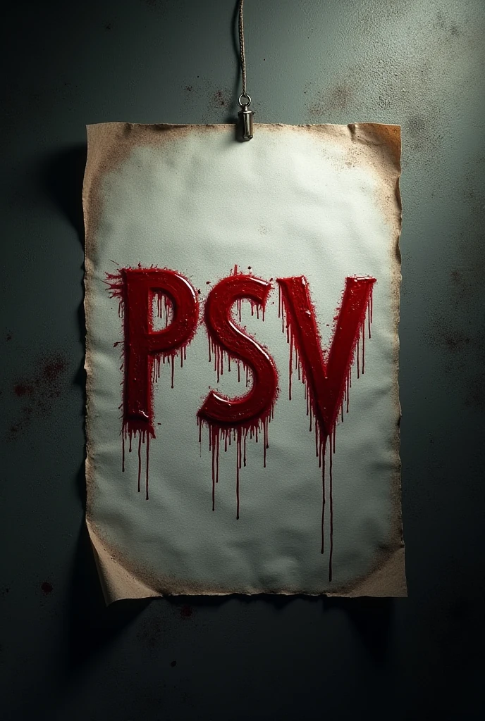 GIVE ME AN OLD PARCHMENT-TYPE PAPER FULL OF WRITINGS WITH THE WRITING 888 IN A VERY LARGE BLOODY LETTER COMING OUT OF THE MIDDLE 8