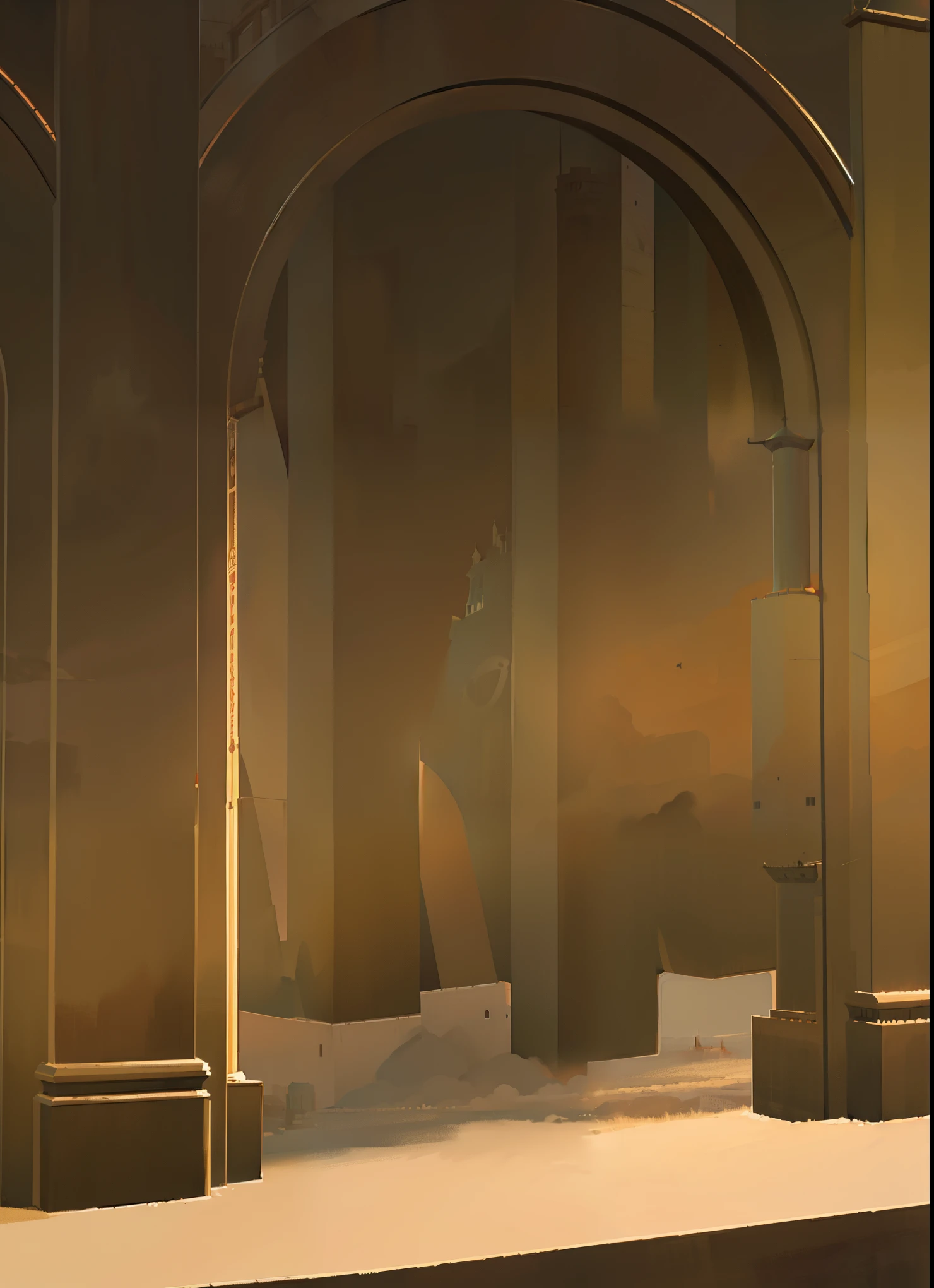 best quality, Tower of Babel,illustration, poster, 8K, masterpiece,Cartoon,Simple